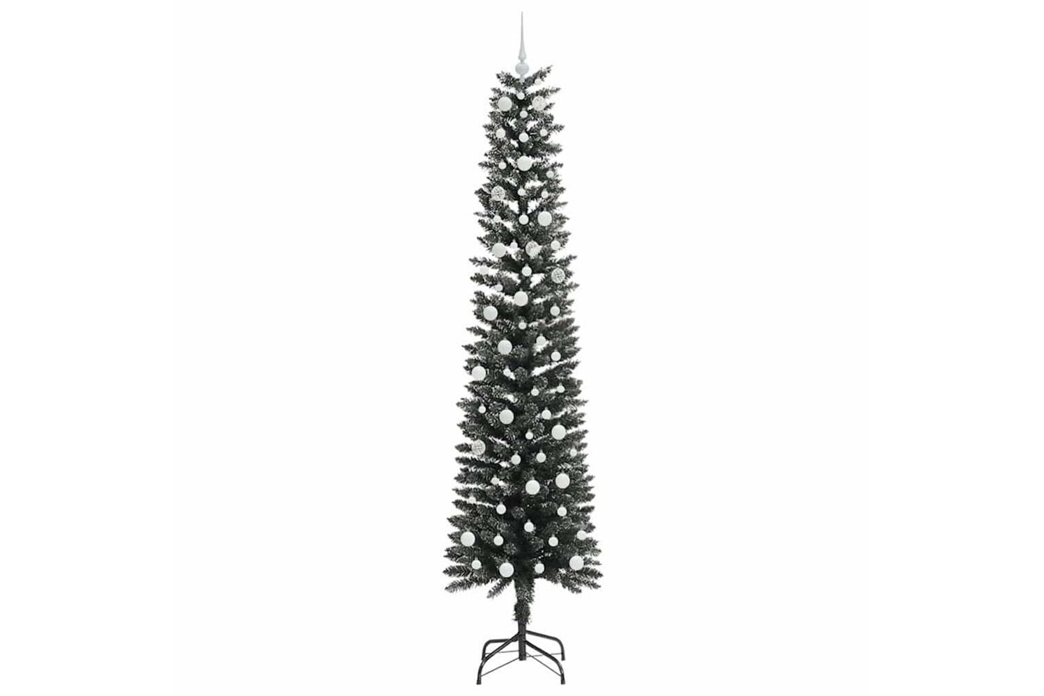 Vidaxl Artificial Christmas Tree With 300 Leds Green 58 X 58 X 240 Cm-4