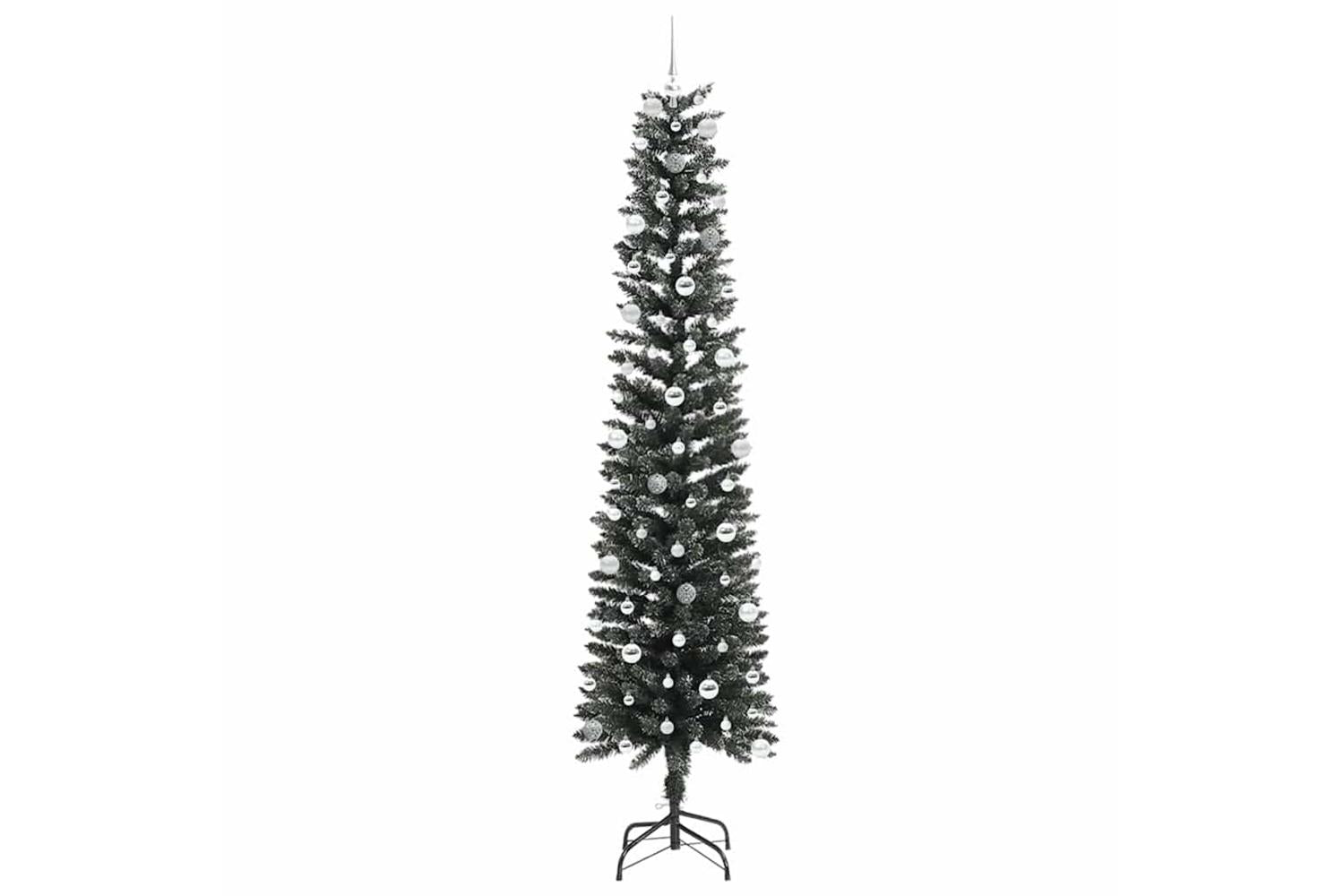Vidaxl Artificial Christmas Tree With 300 Leds Green 58 X 58 X 240 Cm-4
