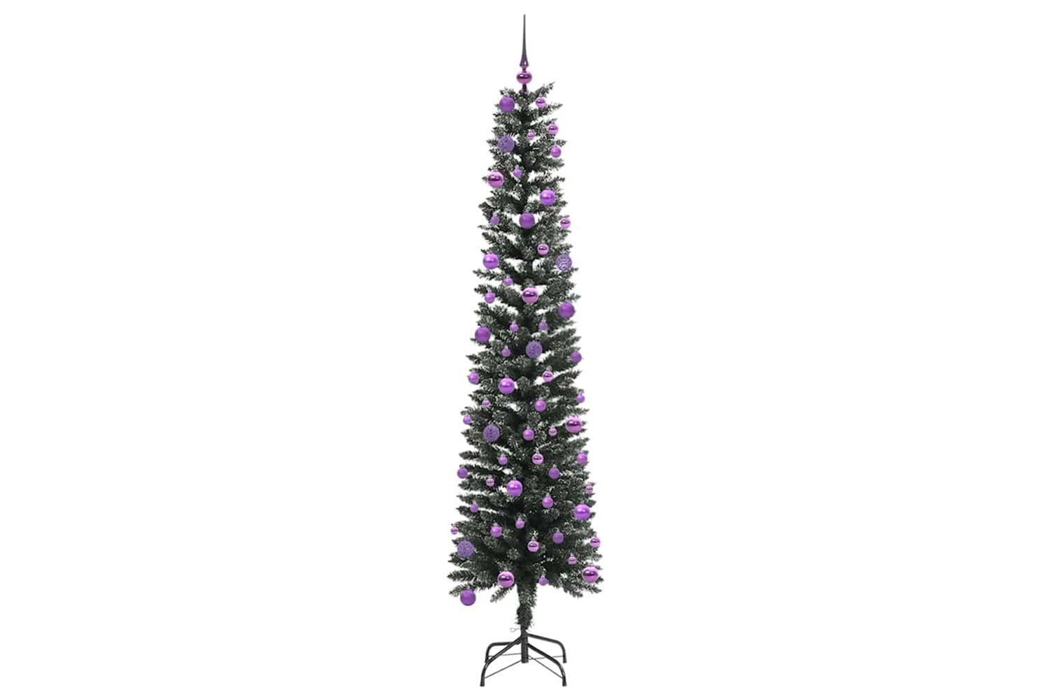 Vidaxl Artificial Christmas Tree With 300 Leds Green 58 X 58 X 240 Cm-4