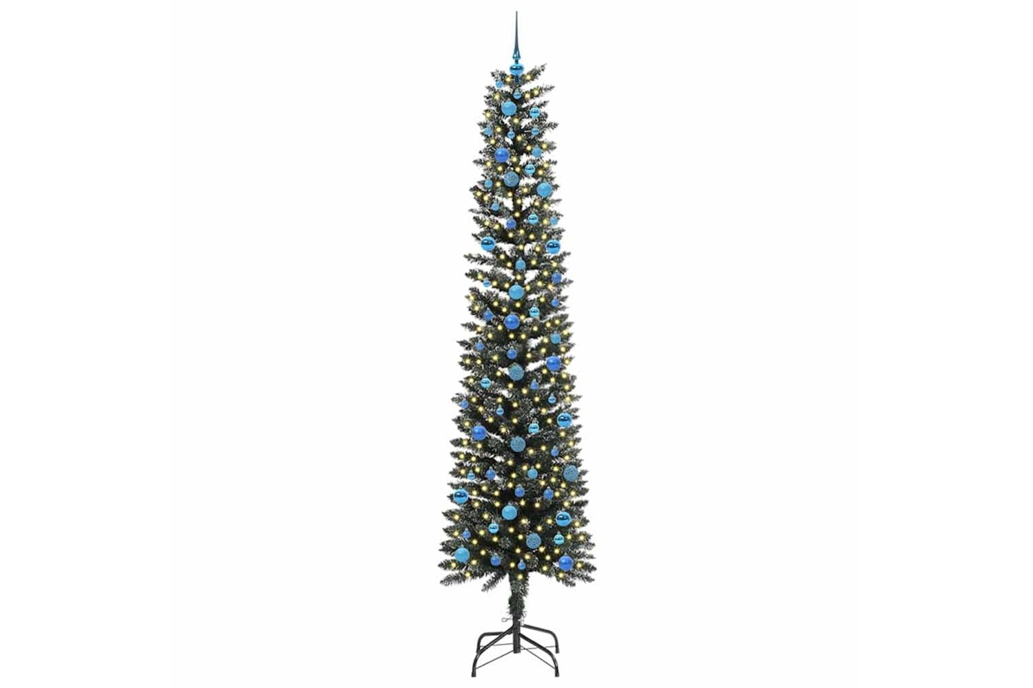Vidaxl Artificial Christmas Tree With 300 Leds Green 58 X 58 X 240 Cm-3