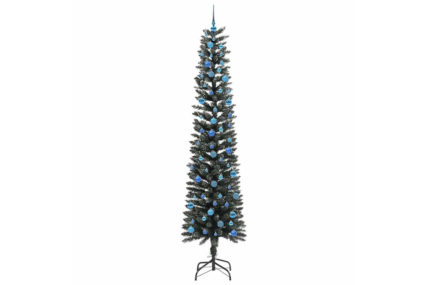 Vidaxl Artificial Christmas Tree With 300 Leds Green 58 X 58 X 240 Cm-4