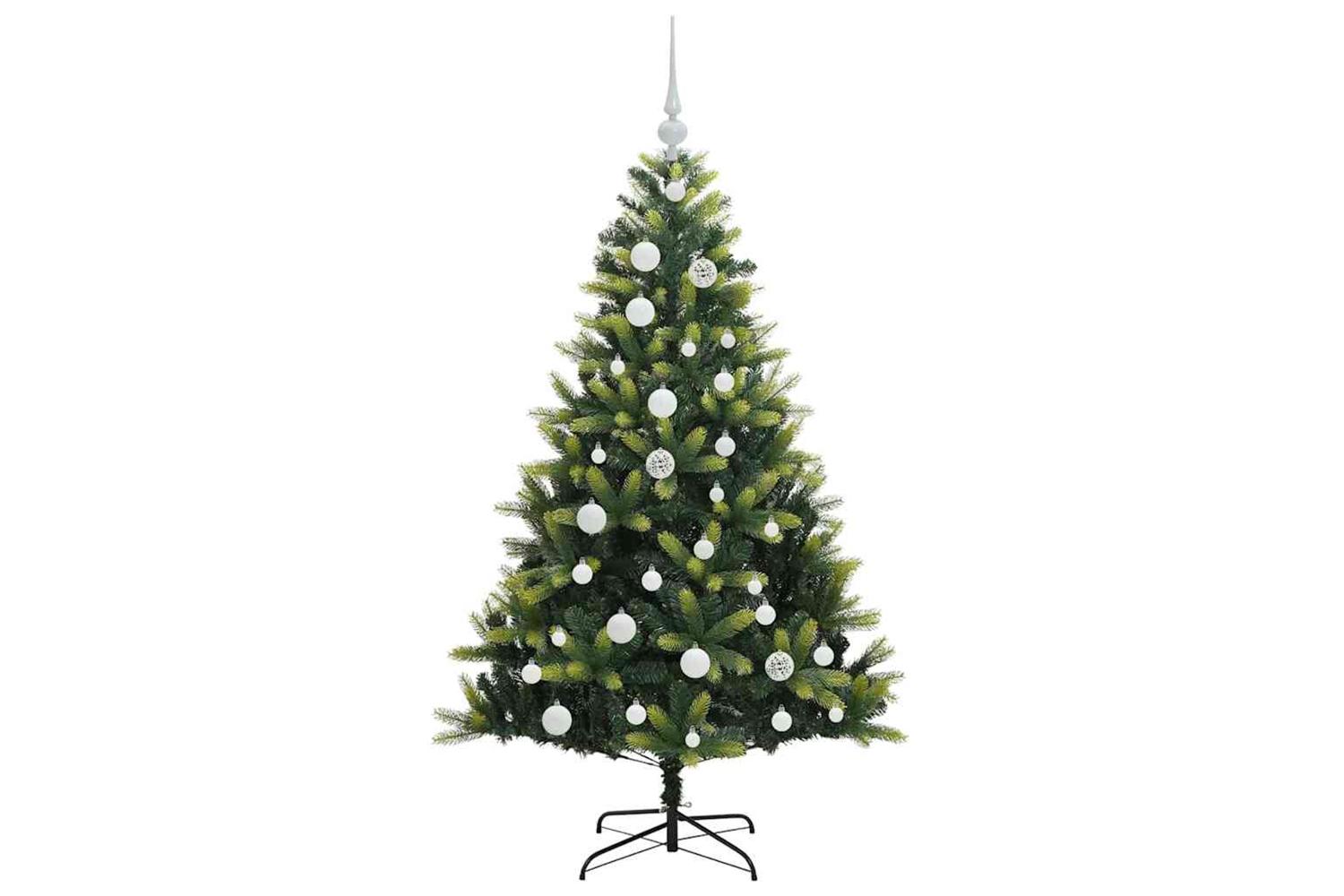 Vidaxl Artificial Hinged Christmas Tree 150 Leds Green 120 Cm-4