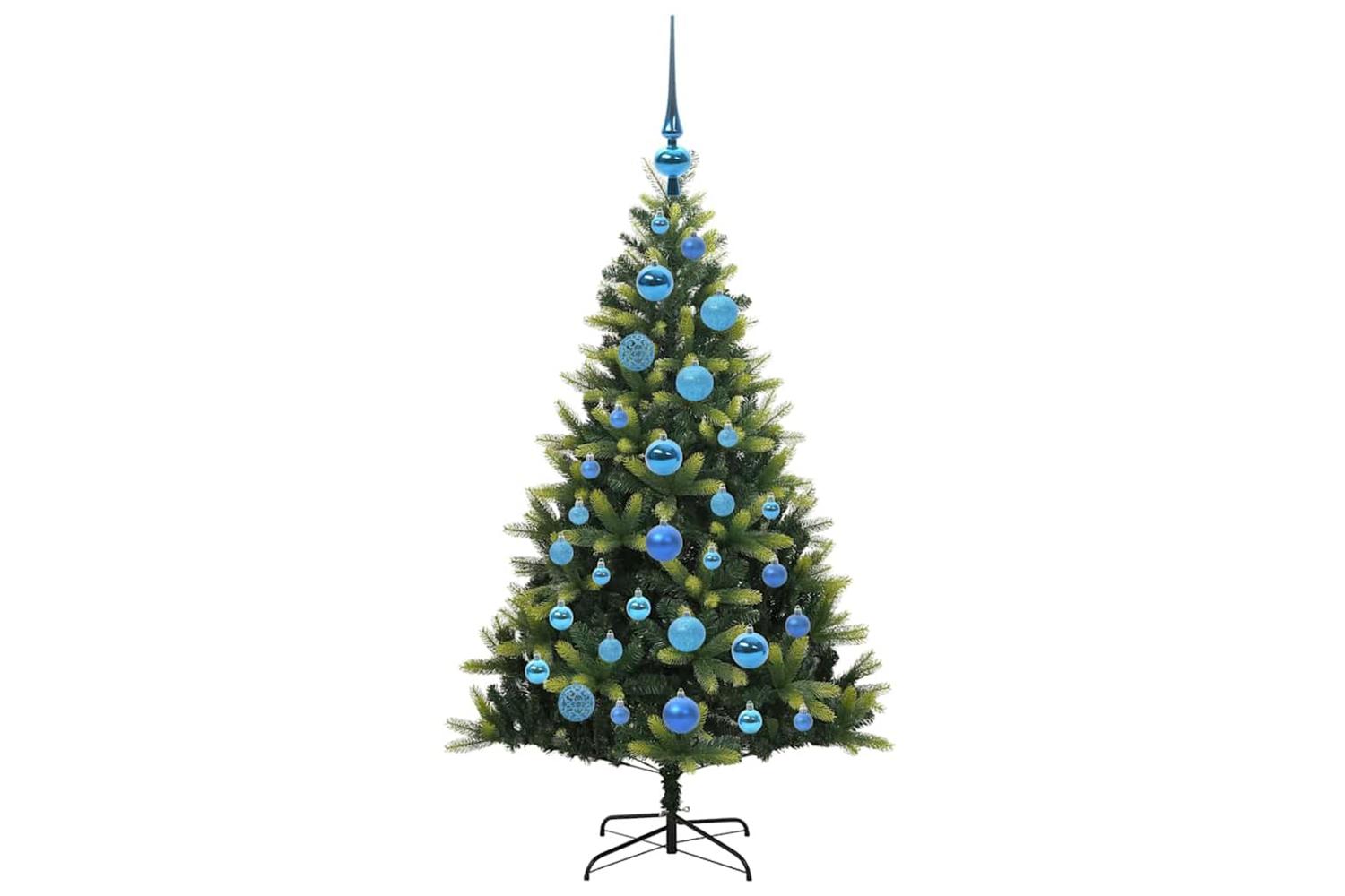 Vidaxl Artificial Hinged Christmas Tree 150 Leds Green 120 Cm-4