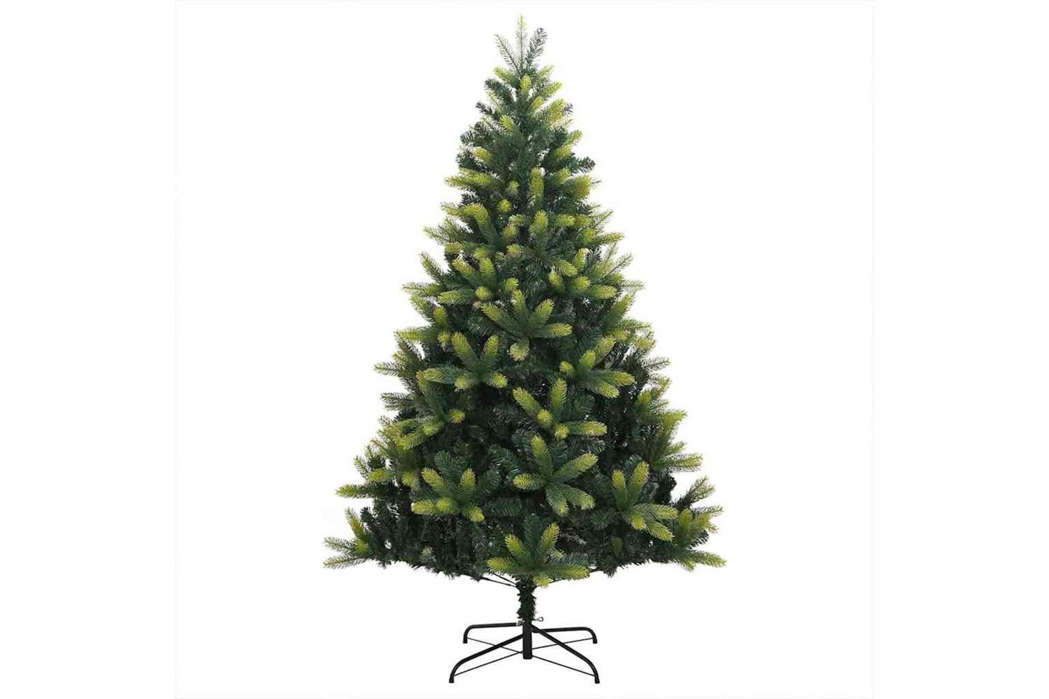 Vidaxl Artificial Hinged Christmas Tree 300 Leds Green 240 Cm-5