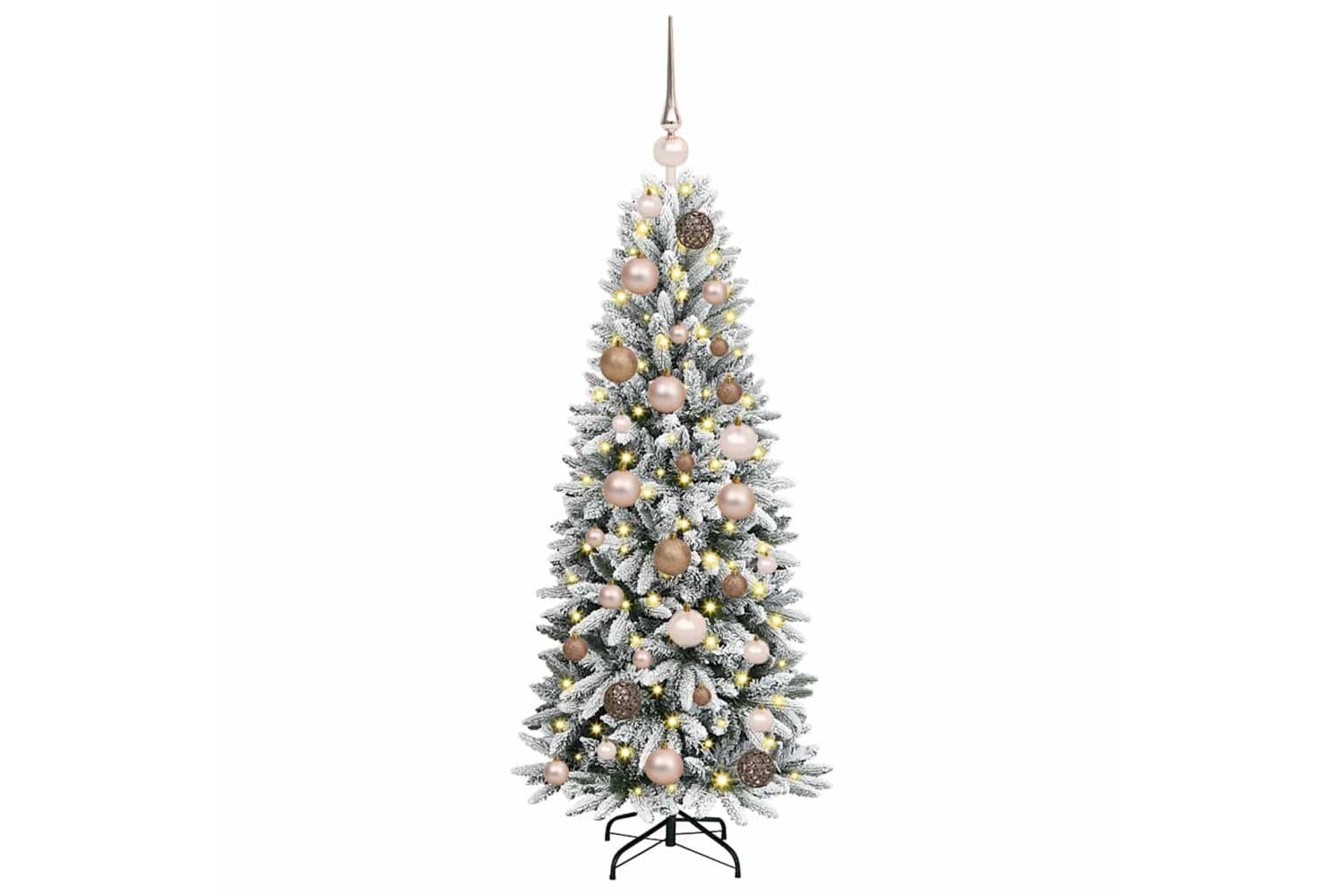 Vidaxl Artificial Christmas Tree With 150 Leds White 53 X 53 X 120 Cm-3