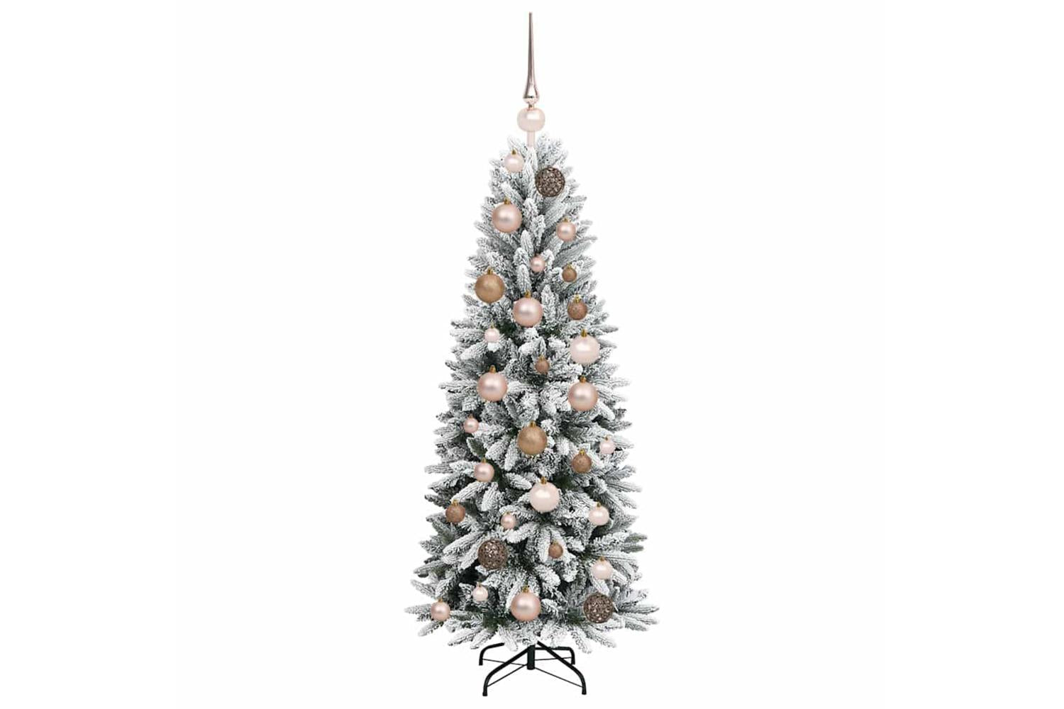 Vidaxl Artificial Christmas Tree With 150 Leds White 53 X 53 X 120 Cm-4