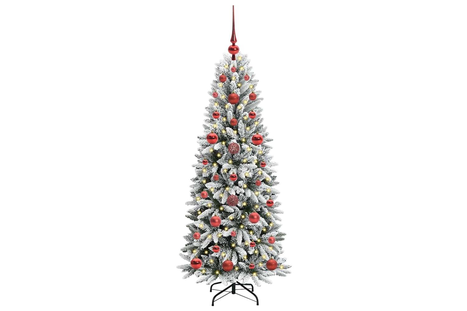 Vidaxl Artificial Christmas Tree With 150 Leds White 53 X 53 X 120 Cm-3