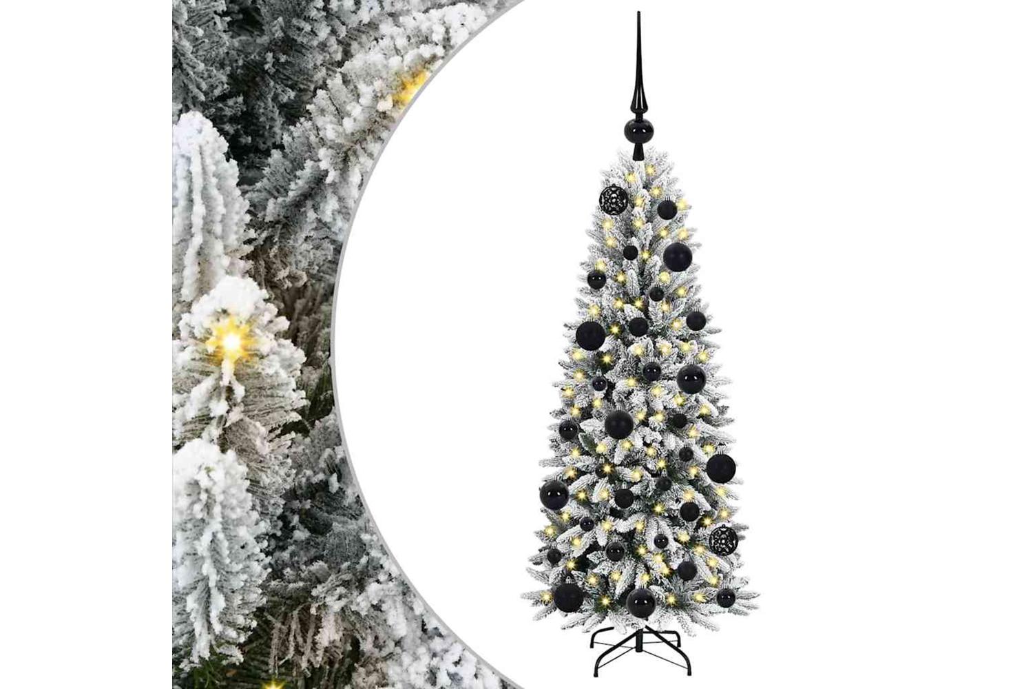 Vidaxl Artificial Christmas Tree With 150 Leds White 53 X 53 X 120 Cm-2