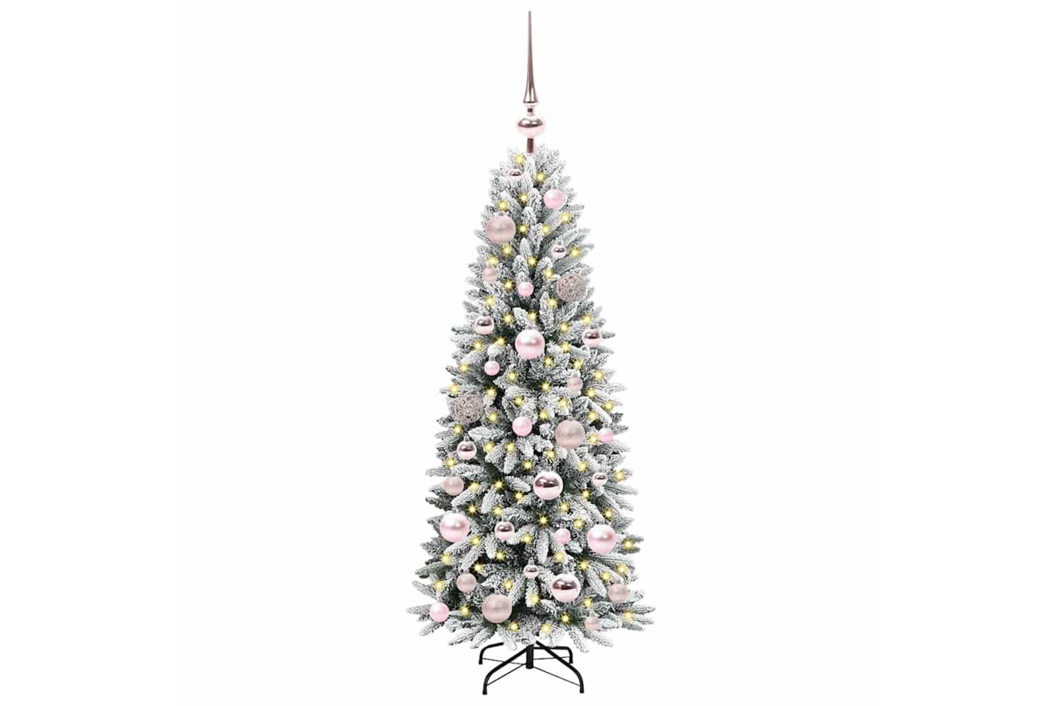 Vidaxl Artificial Christmas Tree With 150 Leds White 53 X 53 X 120 Cm-3