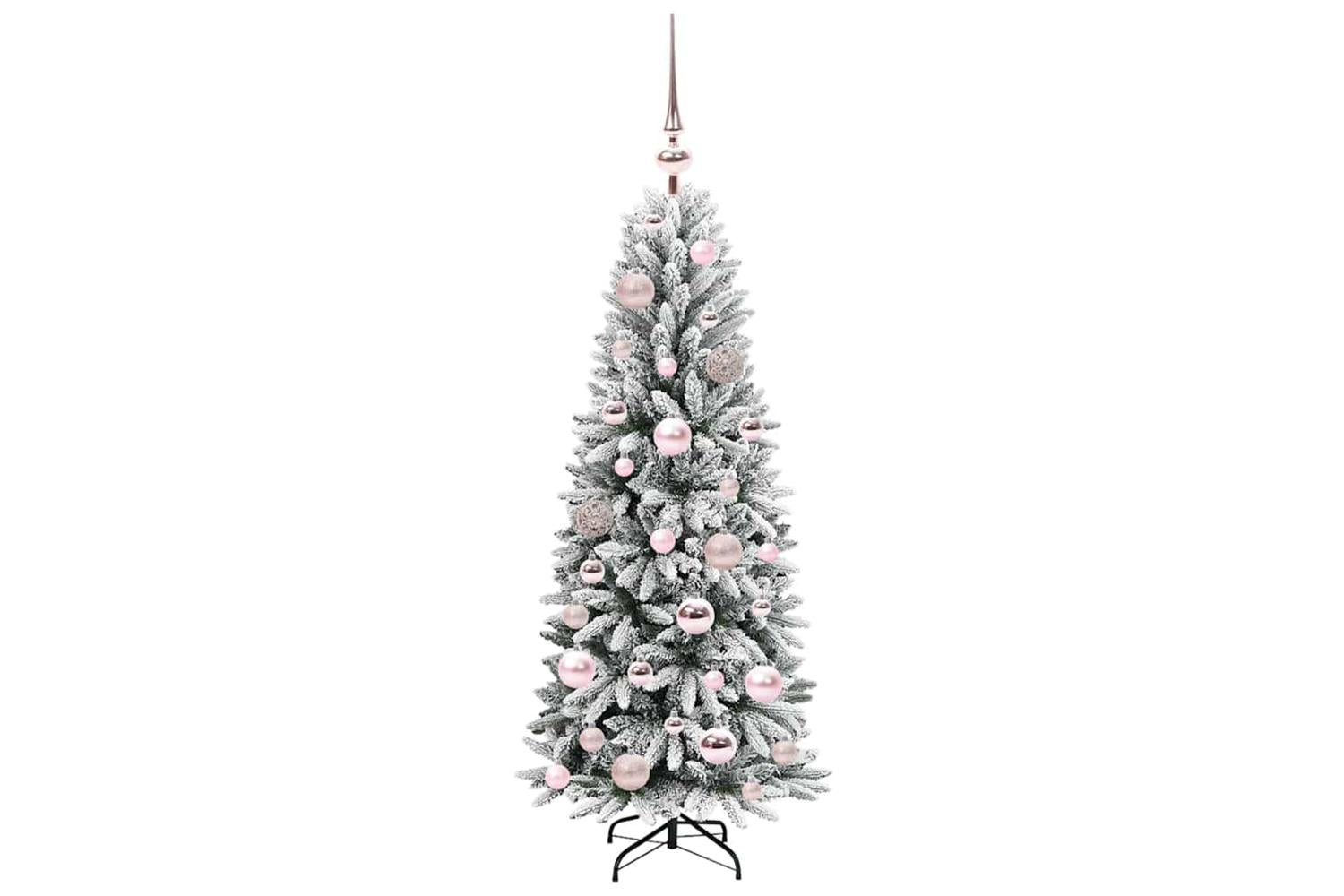 Vidaxl Artificial Christmas Tree With 150 Leds White 53 X 53 X 120 Cm-4