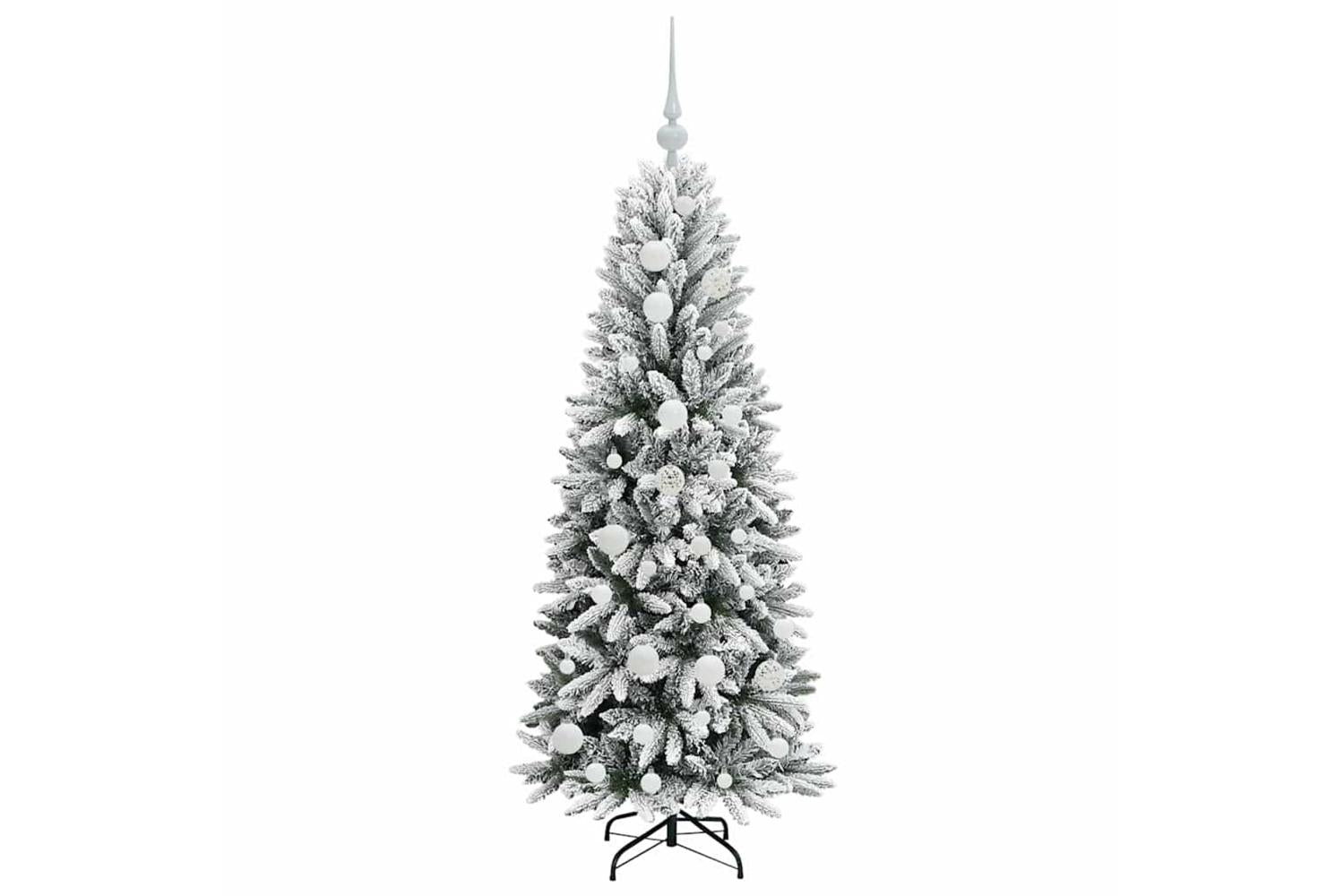 Vidaxl Artificial Christmas Tree With 150 Leds White 53 X 53 X 120 Cm-4