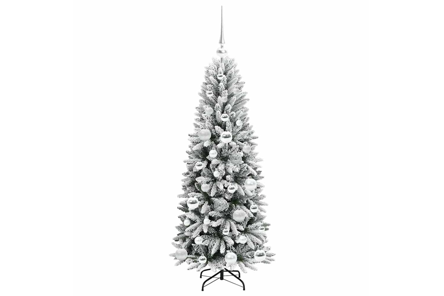 Vidaxl Artificial Christmas Tree With 150 Leds White 53 X 53 X 120 Cm-4