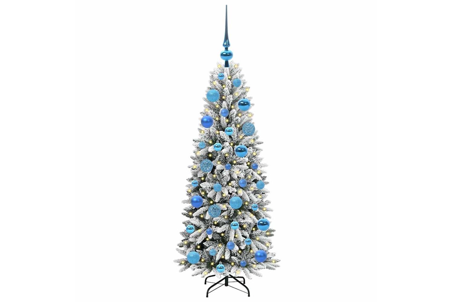 Vidaxl Artificial Christmas Tree With 150 Leds White 53 X 53 X 120 Cm-3