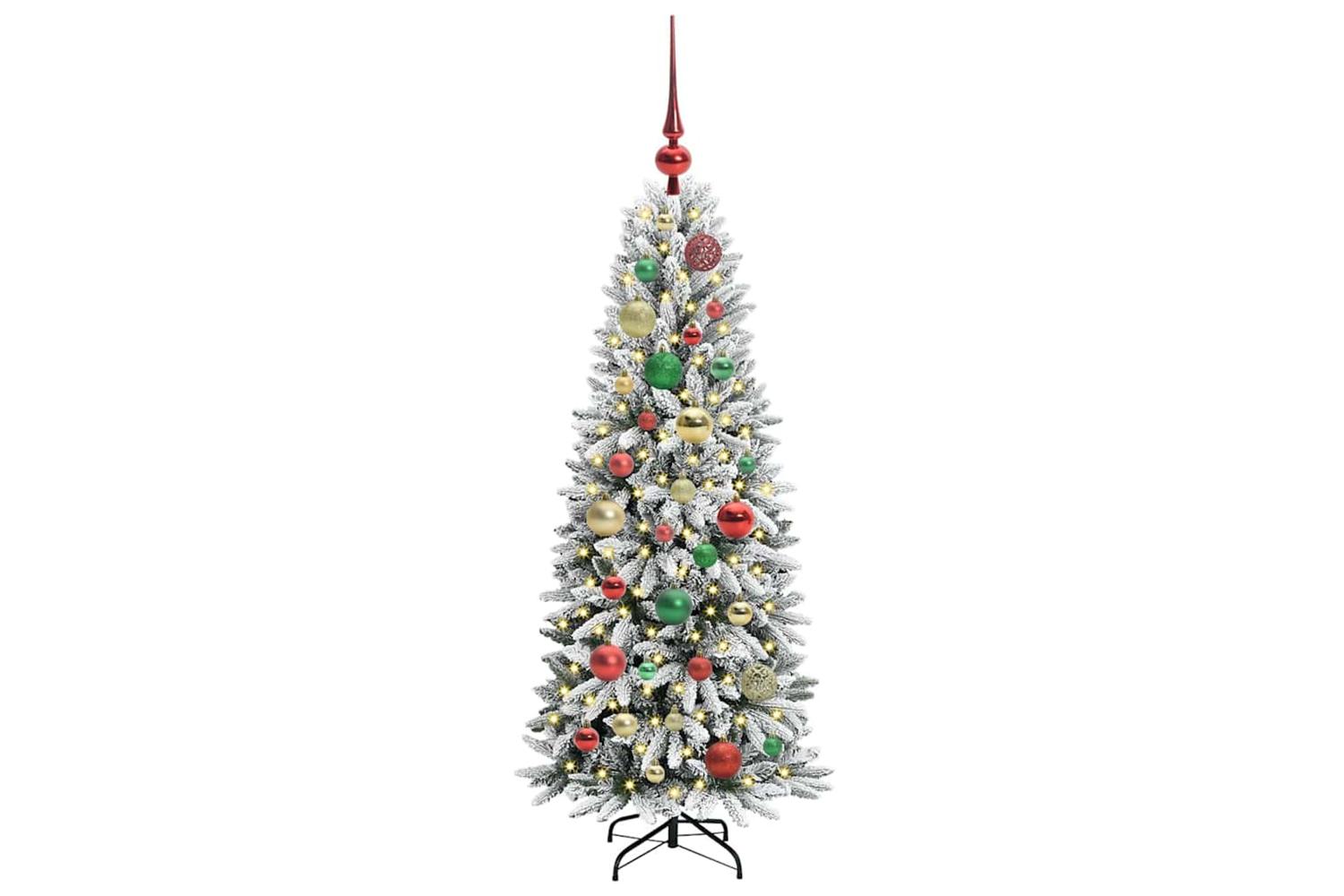 Vidaxl Artificial Christmas Tree With 150 Leds White 53 X 53 X 120 Cm-3