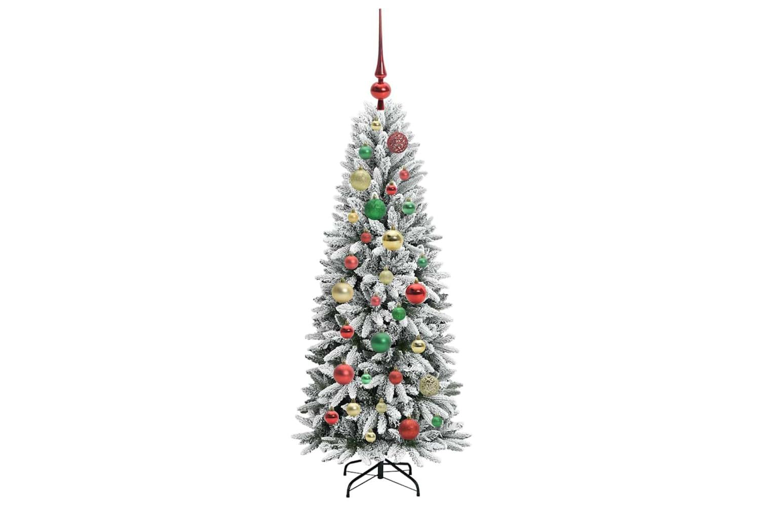 Vidaxl Artificial Christmas Tree With 150 Leds White 53 X 53 X 120 Cm-6