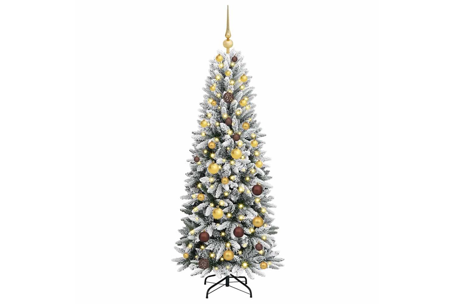Vidaxl Artificial Christmas Tree With 150 Leds White 63 X 63 X 150 Cm-3
