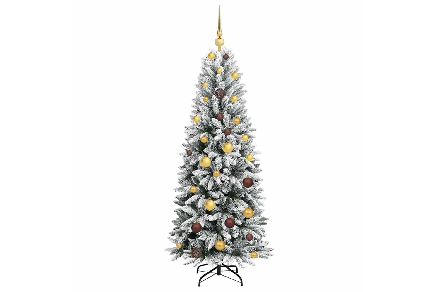 Vidaxl Artificial Christmas Tree With 150 Leds White 63 X 63 X 150 Cm-4