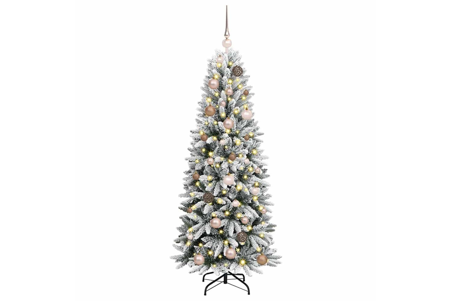 Vidaxl Artificial Christmas Tree With 150 Leds White 63 X 63 X 150 Cm-3