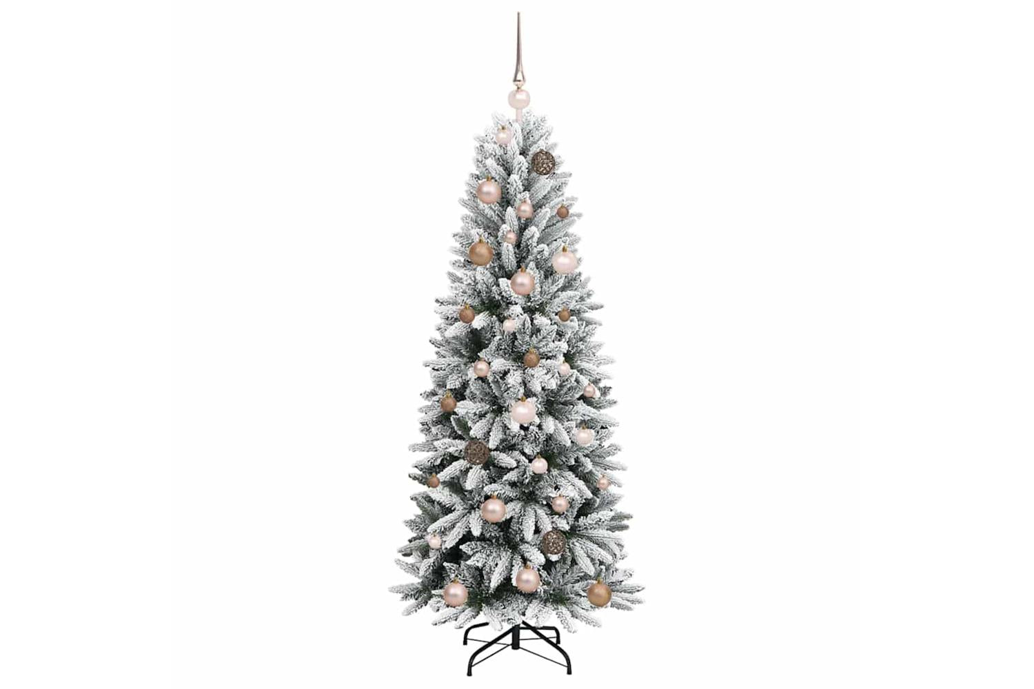 Vidaxl Artificial Christmas Tree With 150 Leds White 63 X 63 X 150 Cm-4