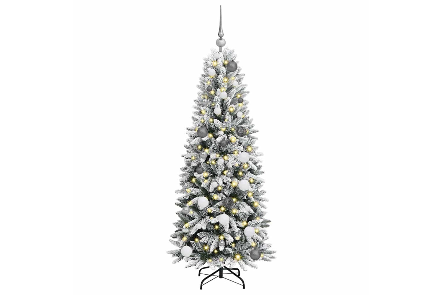 Vidaxl Artificial Christmas Tree With 150 Leds White 63 X 63 X 150 Cm-3