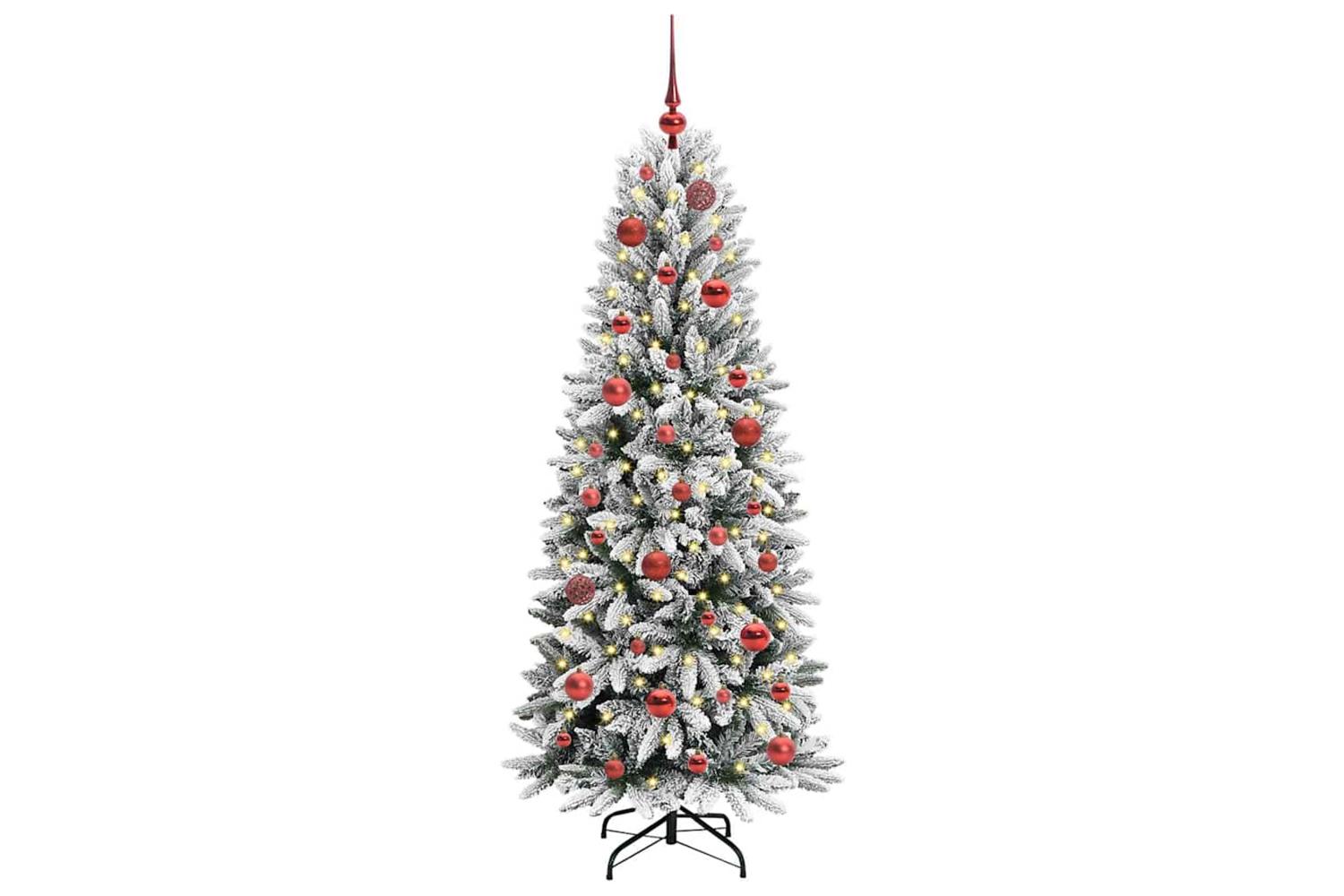 Vidaxl Artificial Christmas Tree With 150 Leds White 63 X 63 X 150 Cm-3