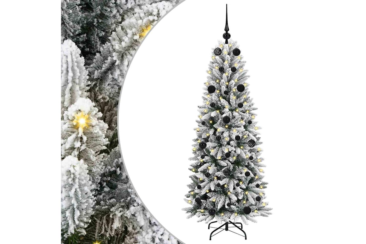 Vidaxl Artificial Christmas Tree With 150 Leds White 63 X 63 X 150 Cm-2