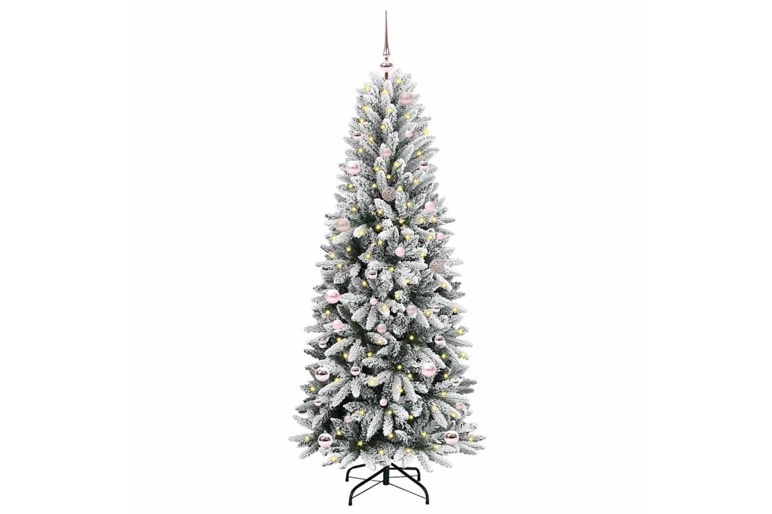 Vidaxl Artificial Christmas Tree With 150 Leds White 63 X 63 X 150 Cm-2