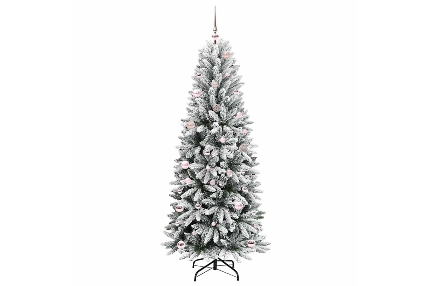 Vidaxl Artificial Christmas Tree With 150 Leds White 63 X 63 X 150 Cm-3