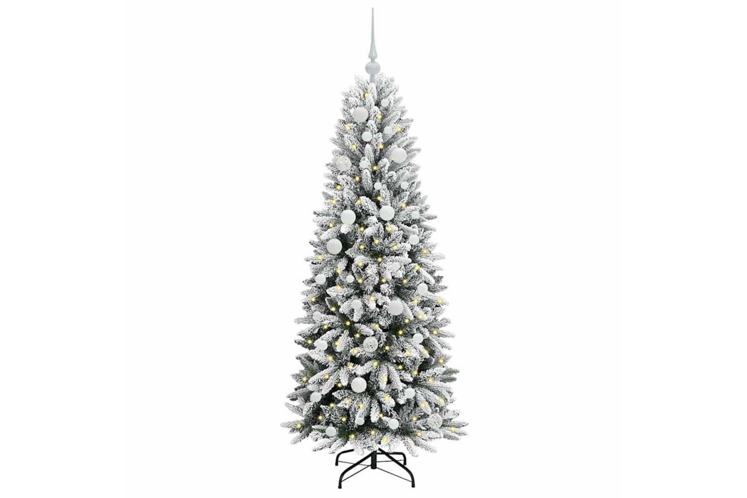 Vidaxl Artificial Christmas Tree With 150 Leds White 63 X 63 X 150 Cm-3