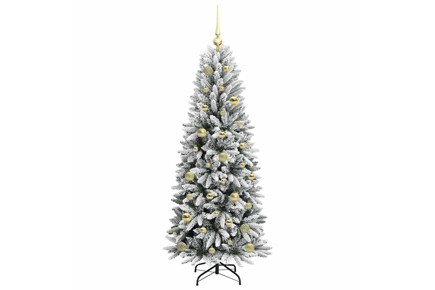 Vidaxl Artificial Christmas Tree With 150 Leds White 63 X 63 X 150 Cm-4
