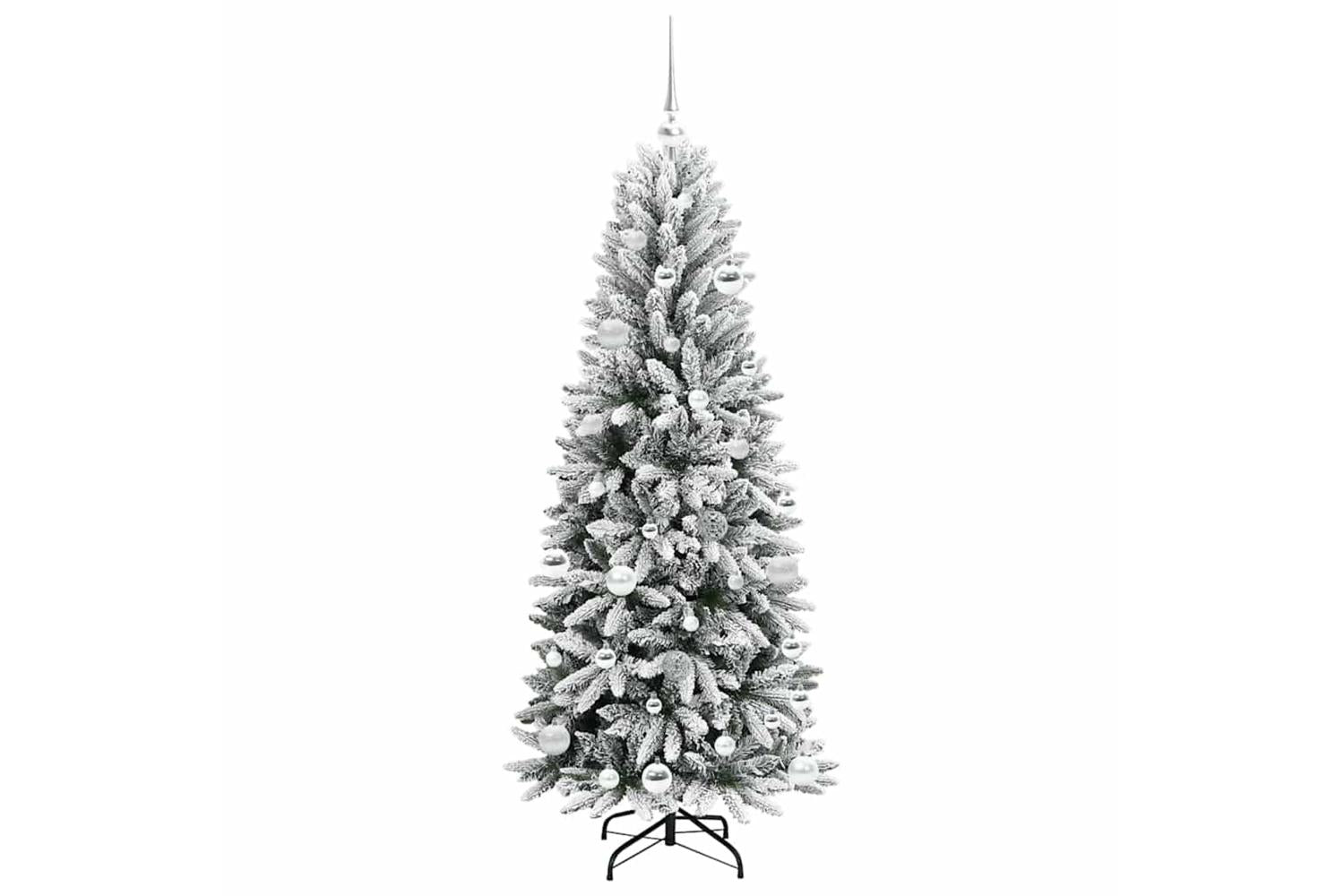 Vidaxl Artificial Christmas Tree With 150 Leds White 63 X 63 X 150 Cm-4
