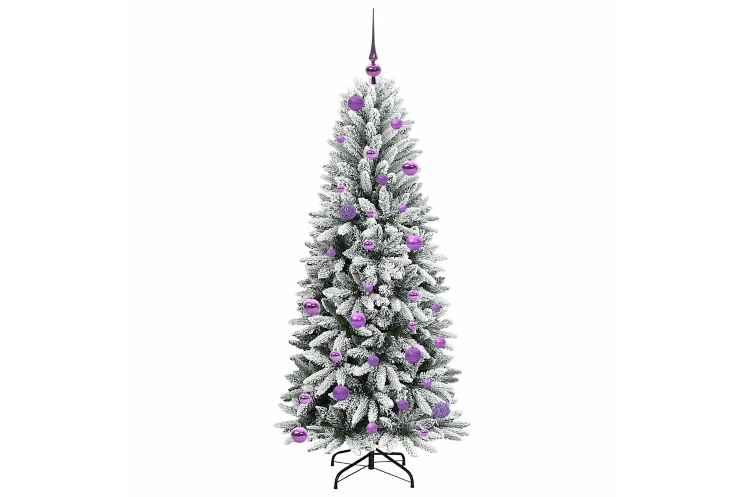 Vidaxl Artificial Christmas Tree With 150 Leds White 63 X 63 X 150 Cm-4