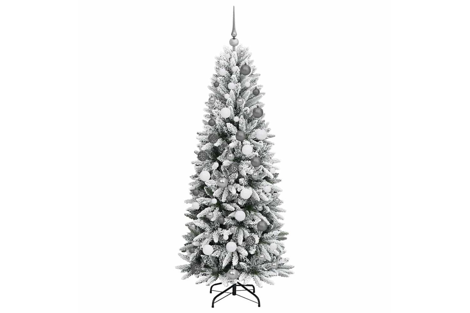 Vidaxl Artificial Christmas Tree With 300 Leds White 73 X 73 X 180 Cm-4