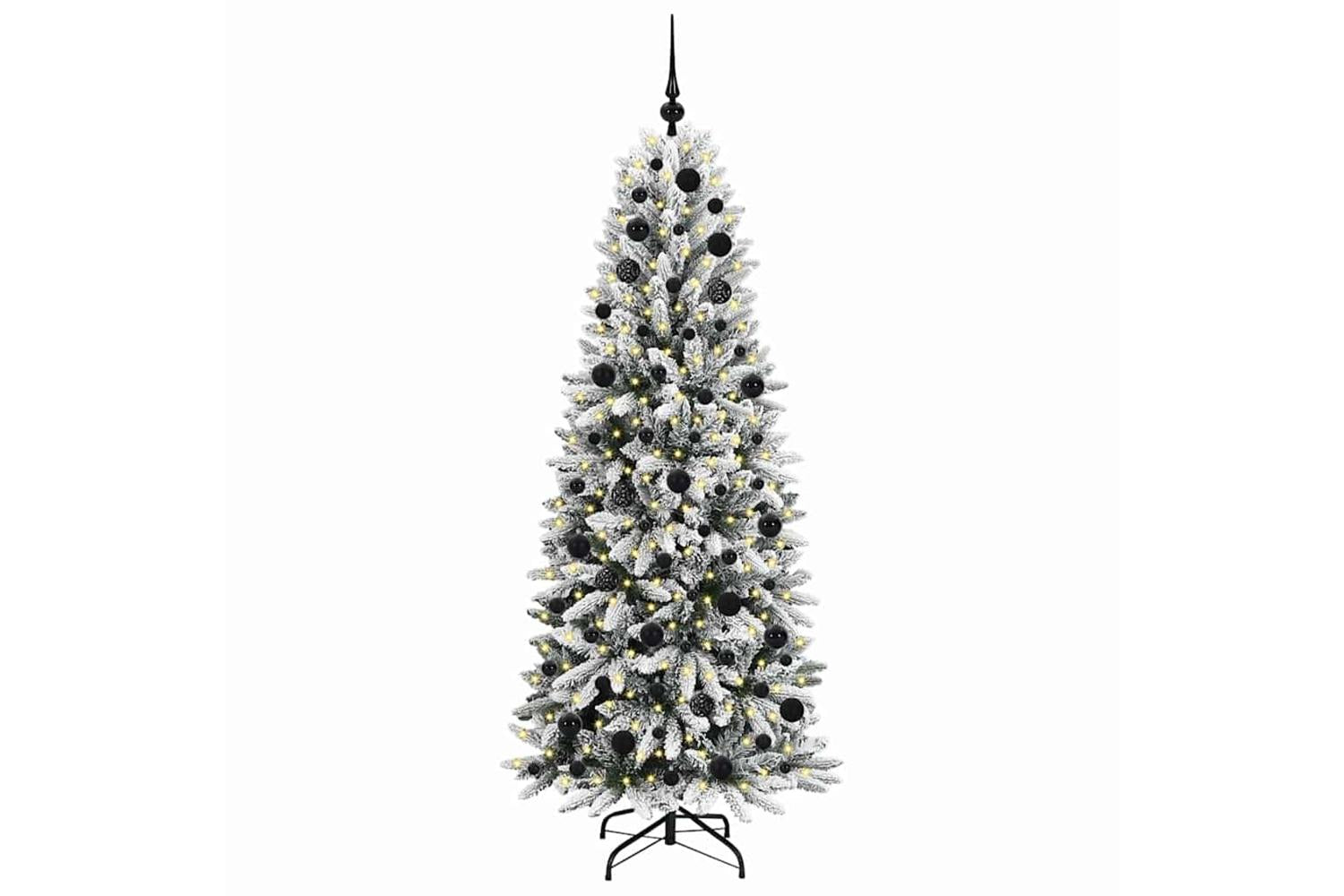 Vidaxl Artificial Christmas Tree With 300 Leds White 73 X 73 X 180 Cm-3