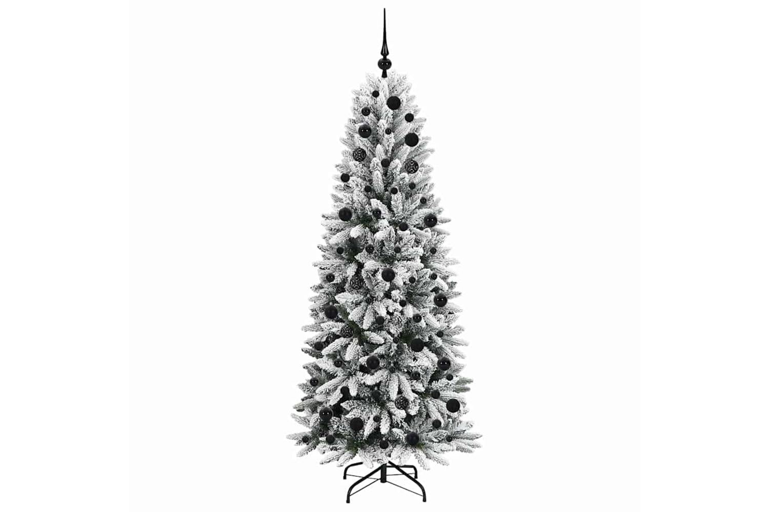 Vidaxl Artificial Christmas Tree With 300 Leds White 73 X 73 X 180 Cm-4