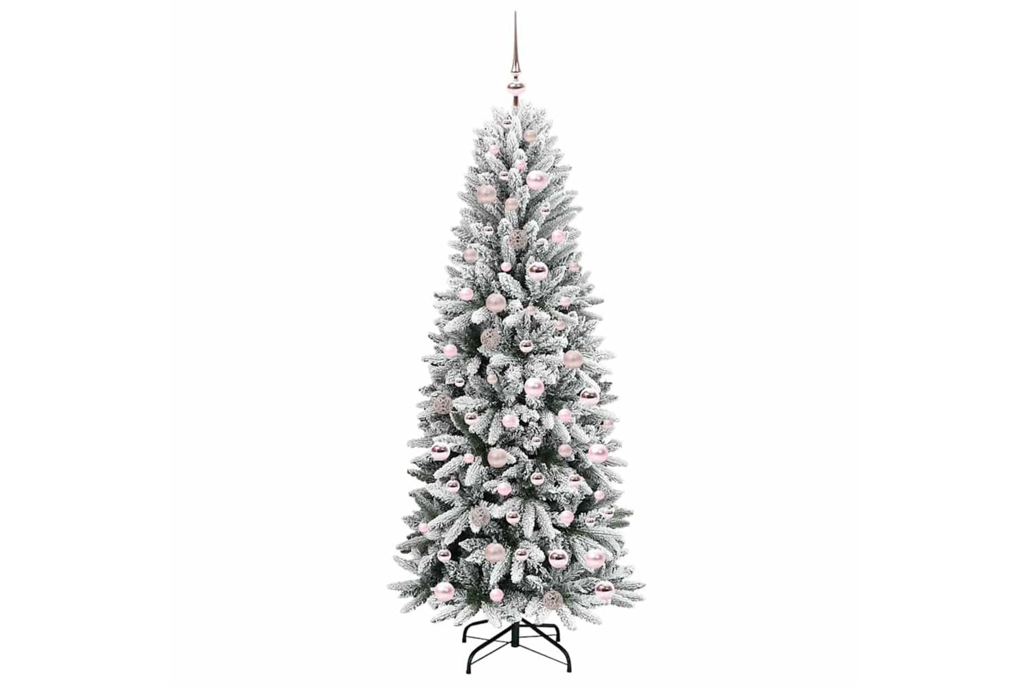 Vidaxl Artificial Christmas Tree With 300 Leds White 73 X 73 X 180 Cm-4