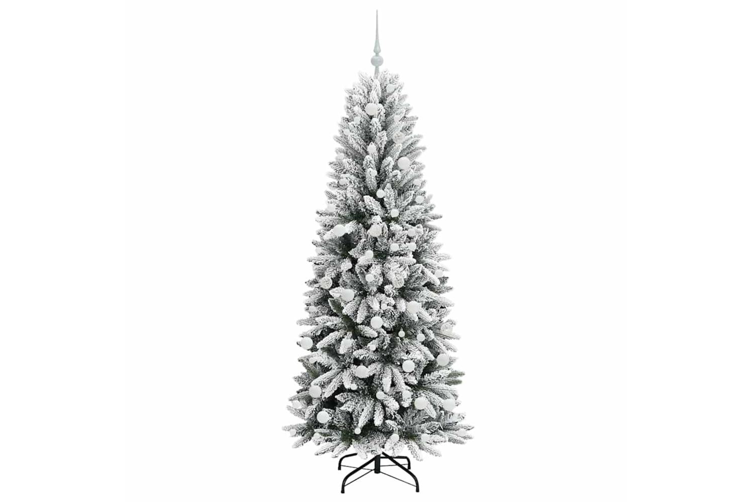 Vidaxl Artificial Christmas Tree With 300 Leds White 73 X 73 X 180 Cm-4