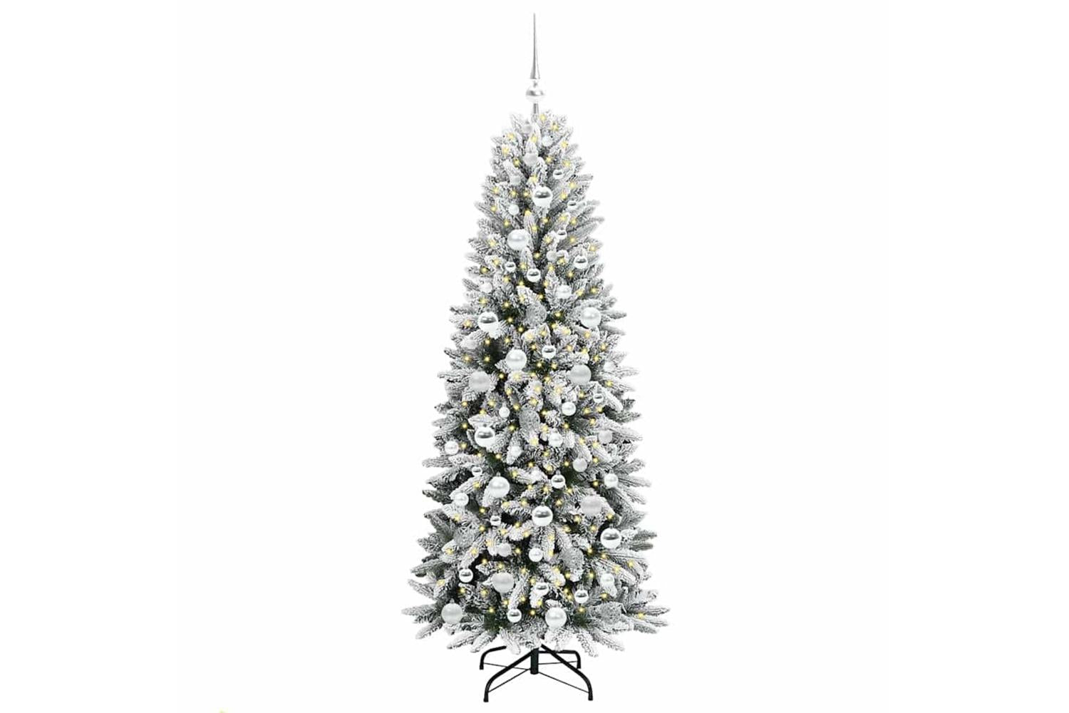 Vidaxl Artificial Christmas Tree With 300 Leds White 73 X 73 X 180 Cm-3