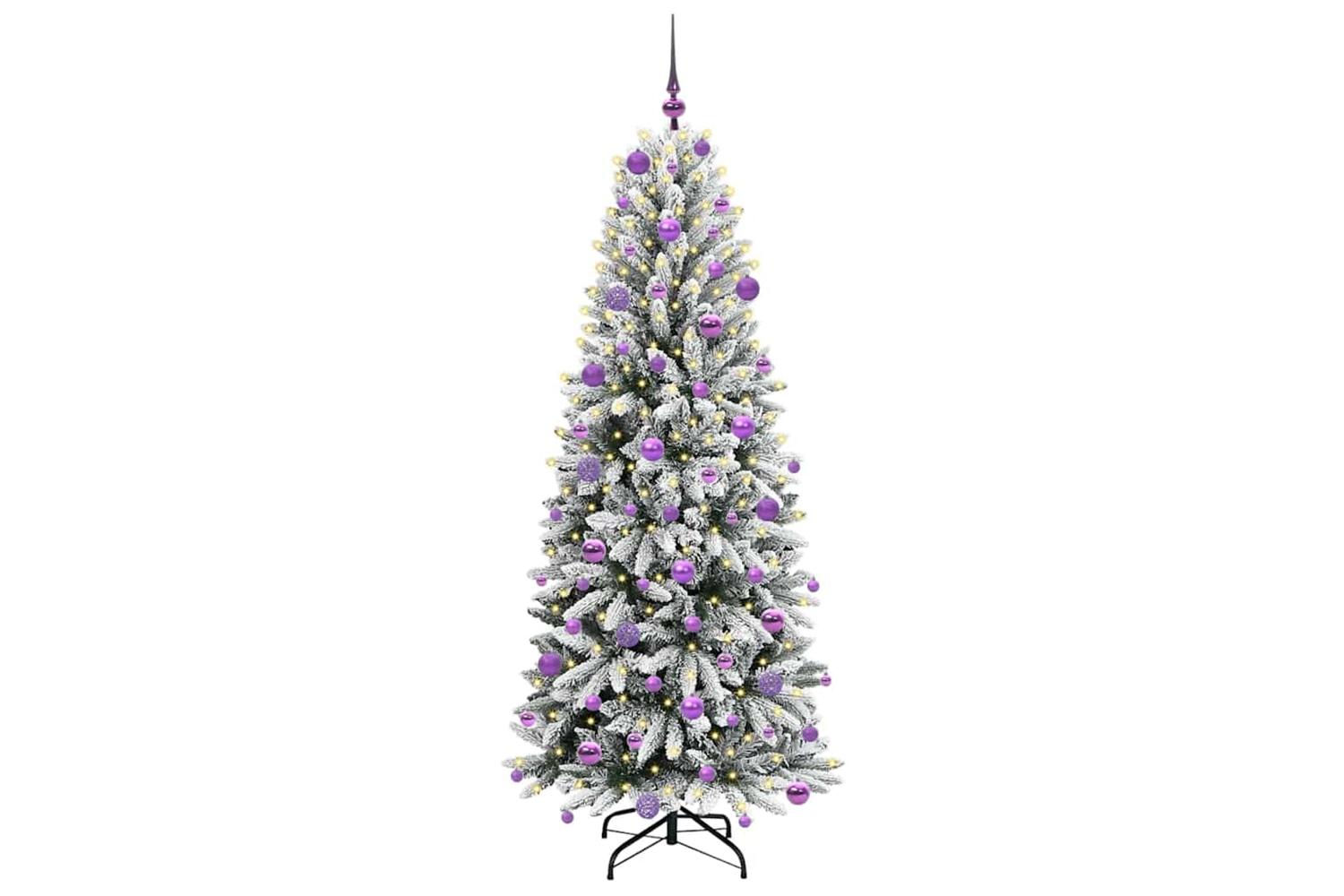 Vidaxl Artificial Christmas Tree With 300 Leds White 73 X 73 X 180 Cm-3