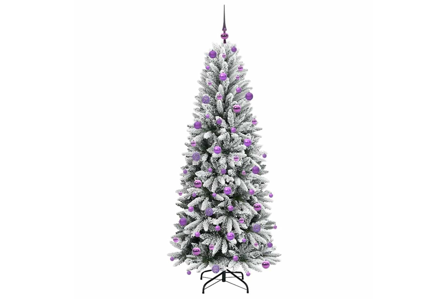 Vidaxl Artificial Christmas Tree With 300 Leds White 73 X 73 X 180 Cm-4