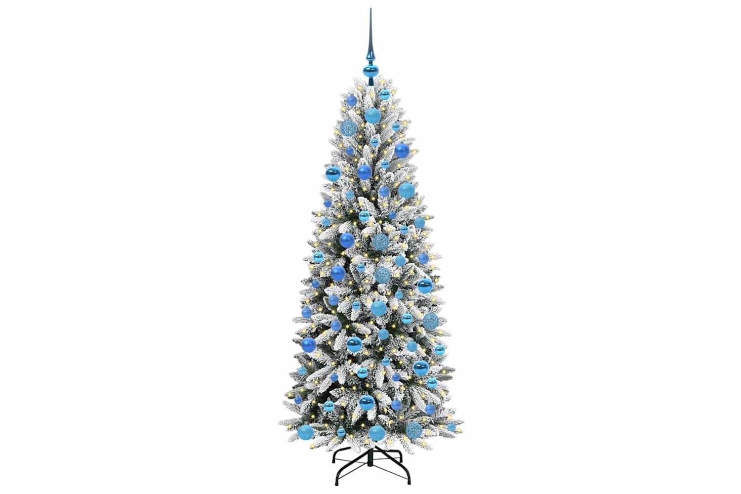 Vidaxl Artificial Christmas Tree With 300 Leds White 73 X 73 X 180 Cm-3