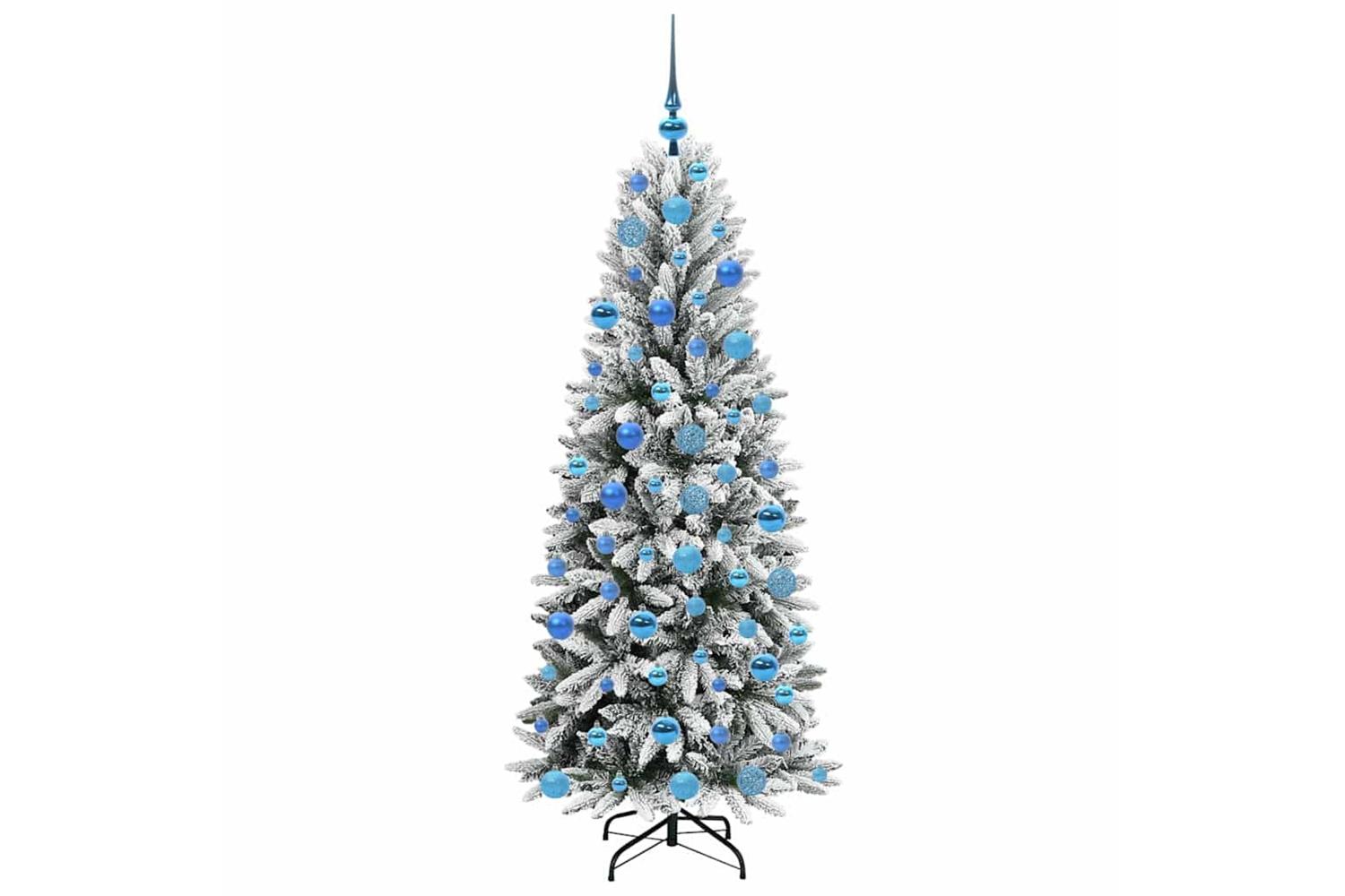 Vidaxl Artificial Christmas Tree With 300 Leds White 73 X 73 X 180 Cm-4