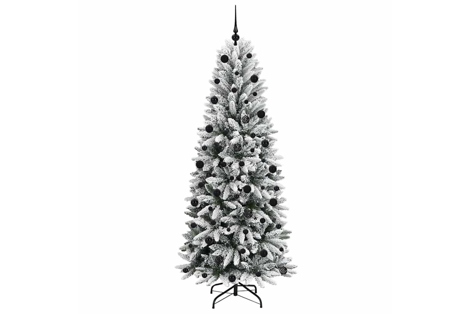 Vidaxl Artificial Christmas Tree With 300 Leds White 78 X 78 X 210 Cm-4