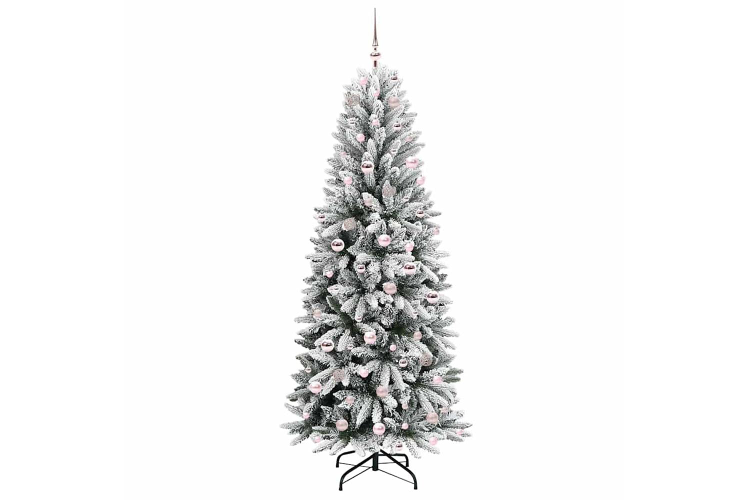 Vidaxl Artificial Christmas Tree With 300 Leds White 78 X 78 X 210 Cm-4