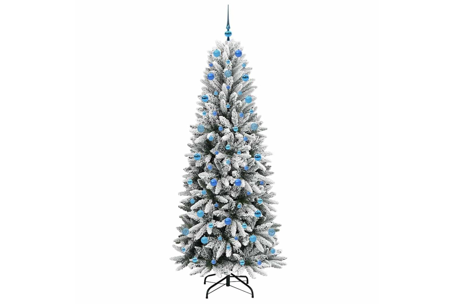 Vidaxl Artificial Christmas Tree With 300 Leds White 78 X 78 X 210 Cm-4