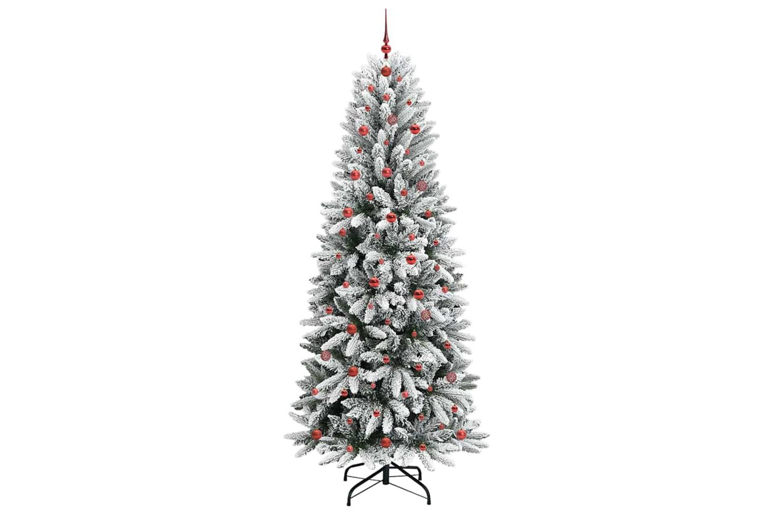 Vidaxl Artificial Christmas Tree With 300 Leds White 93 X 93 X 240 Cm-4