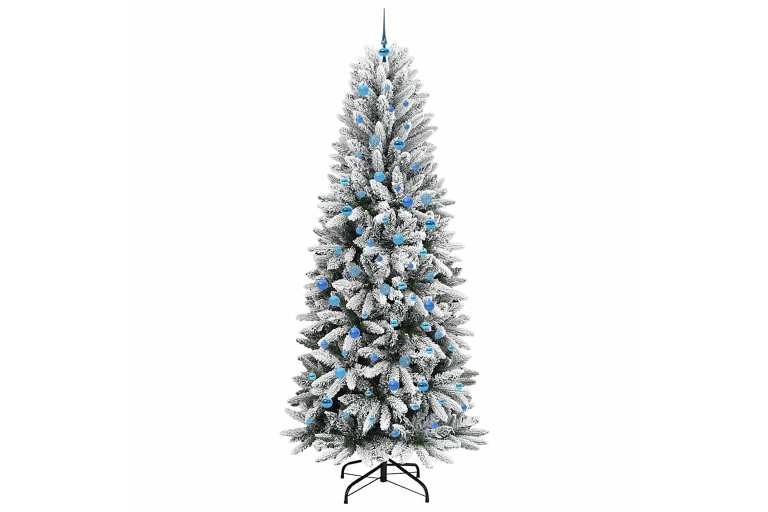 Vidaxl Artificial Christmas Tree With 300 Leds White 93 X 93 X 240 Cm-4