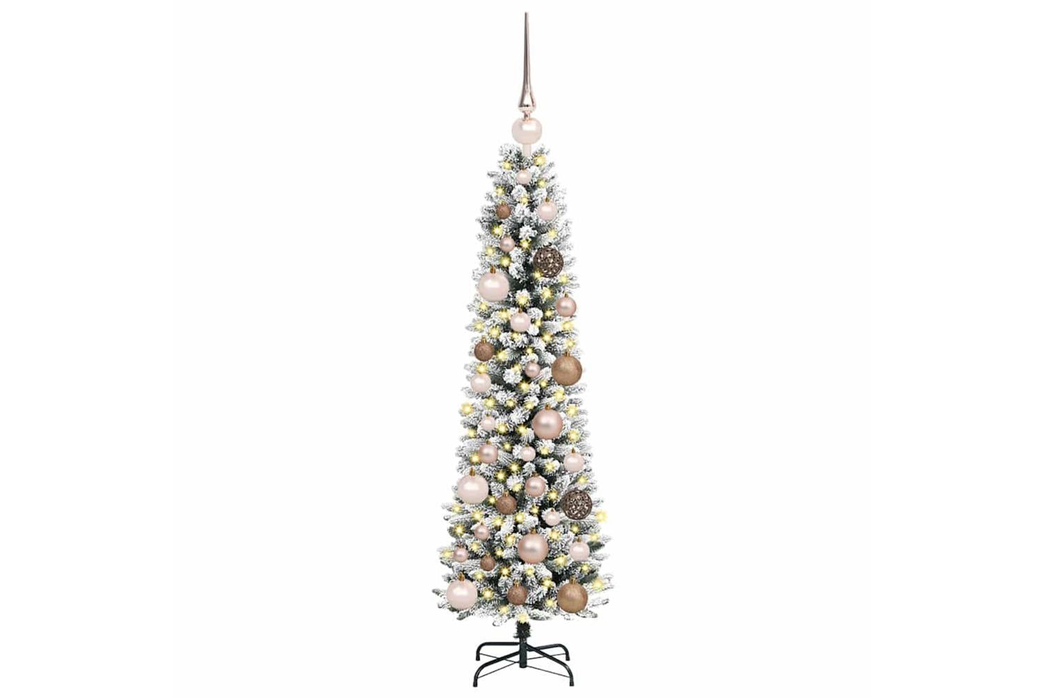 Vidaxl Artificial Christmas Tree With 150 Leds With Stand White 120 Cm-3