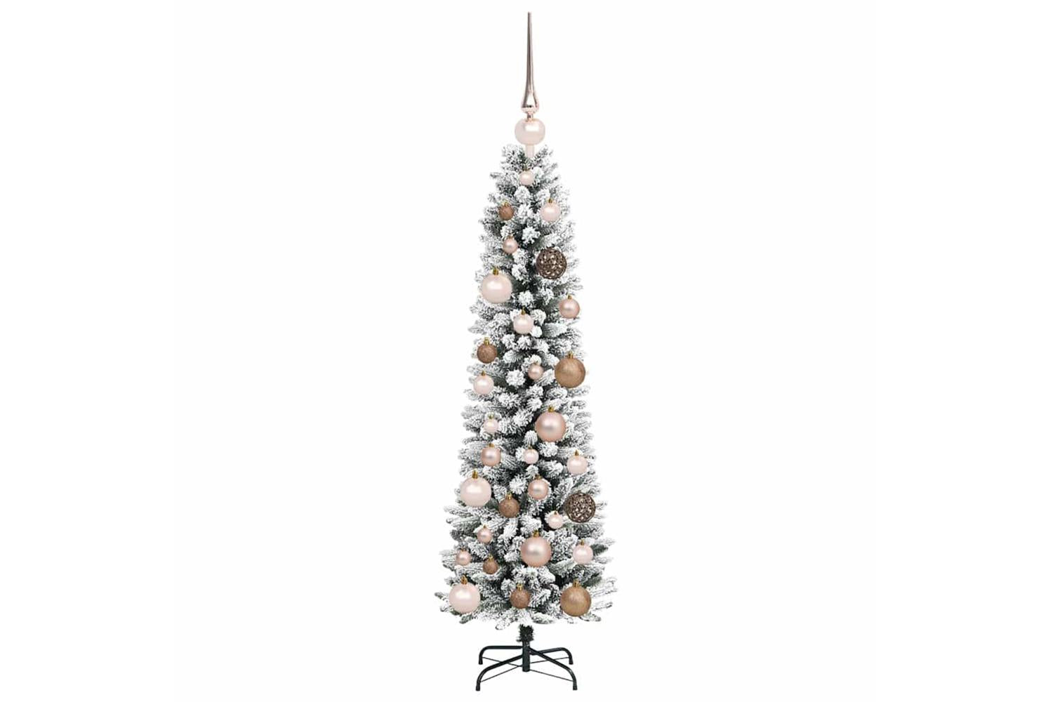 Vidaxl Artificial Christmas Tree With 150 Leds With Stand White 120 Cm-4