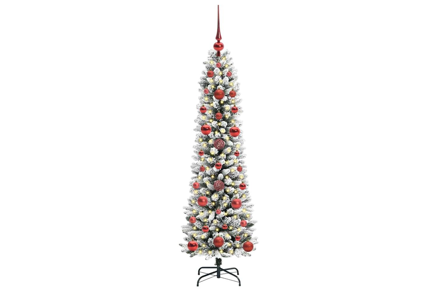 Vidaxl Artificial Christmas Tree With 150 Leds Green And White 120 Cm-3